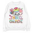 Hello 3rd Grade Boy Girl Teacher Back To School 3rd Grade Women Crewneck Sweatshirt, novelty gifts, funny gifts