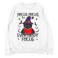 Hocus Pocus Everybody Focus Halloween Teacher For Men Women Women Crewneck Sweatshirt, novelty gifts, funny gifts Hocus Pocus Everybody Focus Halloween Teacher For Men Women Women Crewneck Sweatshirt, novelty gifts, funny gifts