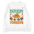 Humor I Teach The Cutest Turkeys Thanksgiving Teacher Women Crewneck Sweatshirt, novelty gifts, funny gifts Humor I Teach The Cutest Turkeys Thanksgiving Teacher Women Crewneck Sweatshirt, novelty gifts, funny gifts