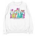 Infant Teacher Floral First Day Back To School Teaching Women Crewneck Sweatshirt, novelty gifts, funny gifts Infant Teacher Floral First Day Back To School Teaching Women Crewneck Sweatshirt, novelty gifts, funny gifts