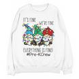 It's Fine We'Re Fine Gnome Pre-K Teacher Christmas Light For Men Women Women Crewneck Sweatshirt, novelty gifts, funny gifts It's Fine We'Re Fine Gnome Pre-K Teacher Christmas Light For Men Women Women Crewneck Sweatshirt, novelty gifts, funny gifts