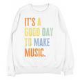 It's A Good Day To Make Music Music Lover Teacher Women Crewneck Sweatshirt, novelty gifts, funny gifts It's A Good Day To Make Music Music Lover Teacher Women Crewneck Sweatshirt, novelty gifts, funny gifts