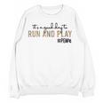 It's a Good Day To Run And Play Leopard PE Teacher Life Women Crewneck Sweatshirt, novelty gifts, funny gifts It's a Good Day To Run And Play Leopard PE Teacher Life Women Crewneck Sweatshirt, novelty gifts, funny gifts