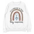Its A Good Day To Teach Tiny Musicians Music Teacher Rainbow Women Crewneck Sweatshirt, novelty gifts, funny gifts Its A Good Day To Teach Tiny Musicians Music Teacher Rainbow Women Crewneck Sweatshirt, novelty gifts, funny gifts