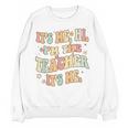 It's Me Hi I'm The Teacher It's Me Groovy Teacher Women Crewneck Sweatshirt, novelty gifts, funny gifts