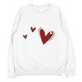 Kindergarten Has My Heart Buffalo Print Teacher Valentine Women Crewneck Sweatshirt, novelty gifts, funny gifts