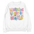 Learning Is Out Of This World Solar System Science Teacher Women Crewneck Sweatshirt, novelty gifts, funny gifts Learning Is Out Of This World Solar System Science Teacher Women Crewneck Sweatshirt, novelty gifts, funny gifts
