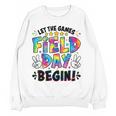 Let The Games Field Day Begin Tie Dye Adults Teacher Kids Women Crewneck Sweatshirt, novelty gifts, funny gifts Let The Games Field Day Begin Tie Dye Adults Teacher Kids Women Crewneck Sweatshirt, novelty gifts, funny gifts