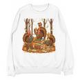 Librarian Turkey Reading Book Fall Thanksgiving Teacher Book Women Crewneck Sweatshirt, novelty gifts, funny gifts Librarian Turkey Reading Book Fall Thanksgiving Teacher Book Women Crewneck Sweatshirt, novelty gifts, funny gifts