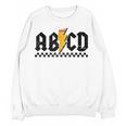 Lightning Pencil Rock'n Roll ABCD Teacher Back To School Kid Women Crewneck Sweatshirt, novelty gifts, funny gifts Lightning Pencil Rock'n Roll ABCD Teacher Back To School Kid Women Crewneck Sweatshirt, novelty gifts, funny gifts