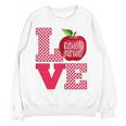 Love Kindergarten Cute Apple School Teacher Women Crewneck Sweatshirt, novelty gifts, funny gifts Love Kindergarten Cute Apple School Teacher Women Crewneck Sweatshirt, novelty gifts, funny gifts