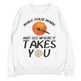 Make Mark Paintbrush International Dot Day Art Teacher Women Crewneck Sweatshirt, novelty gifts, funny gifts Make Mark Paintbrush International Dot Day Art Teacher Women Crewneck Sweatshirt, novelty gifts, funny gifts