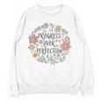 Motivational Progress Over Perfection Back To School Teacher Women Crewneck Sweatshirt, novelty gifts, funny gifts Motivational Progress Over Perfection Back To School Teacher Women Crewneck Sweatshirt, novelty gifts, funny gifts