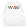 Paraprofessional Teacher Hearts Back To School Teach Rainbow Men Women Kids Women Crewneck Sweatshirt, novelty gifts, funny gifts