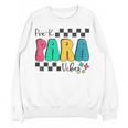 Pre-K Paraprofessional Teacher Back To School Vibes Women Crewneck Sweatshirt, novelty gifts, funny gifts Pre-K Paraprofessional Teacher Back To School Vibes Women Crewneck Sweatshirt, novelty gifts, funny gifts