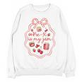 Preschool Pre-K Is My Jam Strawberry Girl Teacher Kids Women Crewneck Sweatshirt, novelty gifts, funny gifts