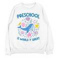 Preschool Is Whale-y Great Preschool Teacher Women Crewneck Sweatshirt, novelty gifts, funny gifts