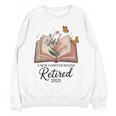 Retired 2025 A New Chapter Begins Retirement Teacher Book Women Crewneck Sweatshirt, novelty gifts, funny gifts Retired 2025 A New Chapter Begins Retirement Teacher Book Women Crewneck Sweatshirt, novelty gifts, funny gifts