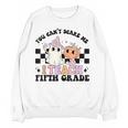 Retro You Can't Scare Me I Teach 5th Grade Teacher Halloween Women Crewneck Sweatshirt, novelty gifts, funny gifts Retro You Can't Scare Me I Teach 5th Grade Teacher Halloween Women Crewneck Sweatshirt, novelty gifts, funny gifts