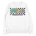 Retro Checkered Music Therapist Squad Music Therapy Teacher For Men Women Women Crewneck Sweatshirt, novelty gifts, funny gifts Retro Checkered Music Therapist Squad Music Therapy Teacher For Men Women Women Crewneck Sweatshirt, novelty gifts, funny gifts