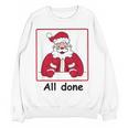 Retro All Done Christmas Special Ed Teacher Team Santa Women Women Crewneck Sweatshirt, novelty gifts, funny gifts