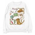 Retro Howdy Pre-K Back To School Western Teacher Women Crewneck Sweatshirt, novelty gifts, funny gifts Retro Howdy Pre-K Back To School Western Teacher Women Crewneck Sweatshirt, novelty gifts, funny gifts