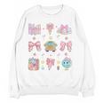 School Pencils And Bows Teacher Bow Coquette Pencil Girls Women Crewneck Sweatshirt, novelty gifts, funny gifts School Pencils And Bows Teacher Bow Coquette Pencil Girls Women Crewneck Sweatshirt, novelty gifts, funny gifts