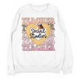Social Studies Teacher Pencil Heart Leopard Back To School Women Crewneck Sweatshirt, novelty gifts, funny gifts