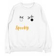 Spooky Inequalities Ghosts Halloween Math Teacher Women Crewneck Sweatshirt, novelty gifts, funny gifts Spooky Inequalities Ghosts Halloween Math Teacher Women Crewneck Sweatshirt, novelty gifts, funny gifts