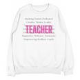 TEACH Inspirational Teacher Comfortable & Stylish T-Shirt Women Crewneck Sweatshirt, novelty gifts, funny gifts