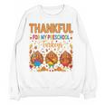 Teach Thanksgiving Teacher Thankful For My Preschool Turkeys Women Crewneck Sweatshirt, novelty gifts, funny gifts Teach Thanksgiving Teacher Thankful For My Preschool Turkeys Women Crewneck Sweatshirt, novelty gifts, funny gifts