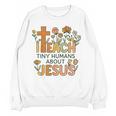 I Teach Tiny Humans About Jesus Christian Teacher Religious Women Crewneck Sweatshirt, novelty gifts, funny gifts I Teach Tiny Humans About Jesus Christian Teacher Religious Women Crewneck Sweatshirt, novelty gifts, funny gifts