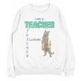 I Am A Teacher Alcoholic Cat Beer Feline Men Women Women Crewneck Sweatshirt, novelty gifts, funny gifts I Am A Teacher Alcoholic Cat Beer Feline Men Women Women Crewneck Sweatshirt, novelty gifts, funny gifts