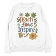 Teacher Inspire Love Women Crewneck Sweatshirt, novelty gifts, funny gifts Teacher Inspire Love Women Crewneck Sweatshirt, novelty gifts, funny gifts