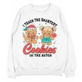 Teacher Of Smart Cookies Cute Gingerbread Teacher Christmas Women Crewneck Sweatshirt, novelty gifts, funny gifts