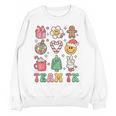 Team TK Teacher Christmas Groovy Smile Face Girl Boy Kid TK Women Crewneck Sweatshirt, novelty gifts, funny gifts Team TK Teacher Christmas Groovy Smile Face Girl Boy Kid TK Women Crewneck Sweatshirt, novelty gifts, funny gifts