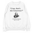 Thomas Jefferson USA History Teacher Student Women Crewneck Sweatshirt, novelty gifts, funny gifts Thomas Jefferson USA History Teacher Student Women Crewneck Sweatshirt, novelty gifts, funny gifts