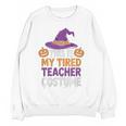 This Is My Tired Teacher Costume Halloween Premium Tri-Blend Women Crewneck Sweatshirt, novelty gifts, funny gifts This Is My Tired Teacher Costume Halloween Premium Tri-Blend Women Crewneck Sweatshirt, novelty gifts, funny gifts