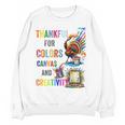 Turkey Thanksgiving Art Teacher Costume Tee For Artists Women Crewneck Sweatshirt, novelty gifts, funny gifts Turkey Thanksgiving Art Teacher Costume Tee For Artists Women Crewneck Sweatshirt, novelty gifts, funny gifts
