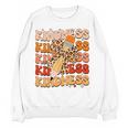 Unity Day Orange Kindness Teacher Bow Anti Bullying Be Kind Women Crewneck Sweatshirt, novelty gifts, funny gifts