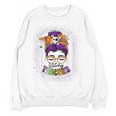 Witchy Teacher Halloween Messy Bun Teacher Bleached Women Crewneck Sweatshirt, novelty gifts, funny gifts Witchy Teacher Halloween Messy Bun Teacher Bleached Women Crewneck Sweatshirt, novelty gifts, funny gifts