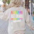 1st Grade Squad Back To School First Grade Teacher Boy Girl Women's Sweatshirt Back Print Sand 1st Grade Squad Back To School First Grade Teacher Boy Girl Women's Sweatshirt Back Print Sand