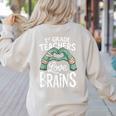 1st Grade Teachers Love Brains Shirt Halloween Teacher Women's Sweatshirt Back Print Sand 1st Grade Teachers Love Brains Shirt Halloween Teacher Women's Sweatshirt Back Print Sand