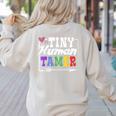 4 Teachers Or Parents Tiny Human Tamer Tee T-Shirt Women's Sweatshirt Back Print Sand 4 Teachers Or Parents Tiny Human Tamer Tee T-Shirt Women's Sweatshirt Back Print Sand