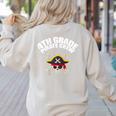4th Grade Pirate Crew Halloween Costume Cool Teacher Student Women's Sweatshirt Back Print Sand