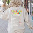 5th Grade Teacher Report Card Appreciation Men Women Women's Sweatshirt Back Print Sand 5th Grade Teacher Report Card Appreciation Men Women Women's Sweatshirt Back Print Sand