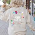 60 Year Old Math Teacher Square Root Of 3600 60th Birthday Women's Sweatshirt Back Print Sand