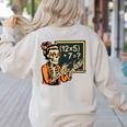 67 Teacher Halloween Skeleton Women's Sweatshirt Back Print Sand 67 Teacher Halloween Skeleton Women's Sweatshirt Back Print Sand