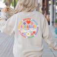 8th Grade Dream Team Eighth Grade Teacher Kid Back To School Women's Sweatshirt Back Print Sand
