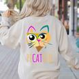 Abstract Cat Art Picatsso Shirt For Art Teachers Women's Sweatshirt Back Print Sand Abstract Cat Art Picatsso Shirt For Art Teachers Women's Sweatshirt Back Print Sand